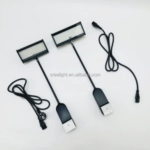Exhibition Booth Lighting System | Linkable Long Arm Spot Lights | Series Connectable LED Lamps for Trade Shows & Expo Stands