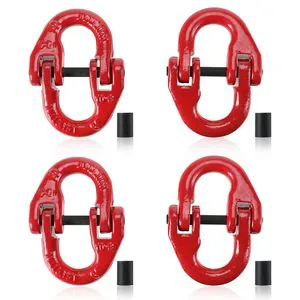 Grade 80 Forged Double Loop Shackle Butterfly Buckle Industrial Hoisting Chain Rigging Connection Hardware