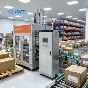 Fully Automatic Case Packer with Visual Positioning and Servo Motor High Precision Paper Packaging 8-24 Cases/Min
