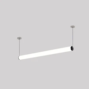 Modern Whole Body Light Cylindrical Strip 360 Degree Lights Horizontal and Vertical Level Hanging Pendant Chandelier Lights