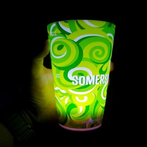 Party Light up Cups LED Flashing Water Activated Light up Glowing Cup Plastic Cup Custom Logo