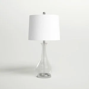 Modern Simple Irregular Glass Decorative Lamp Durable High-End Bedroom Bedside Table Decorative Ornaments with Plug