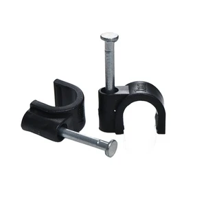 Power Cord Buckle Cable Plastic Steel Nail Wire Clip Line Card Square Cable Fixing Wire Buckle