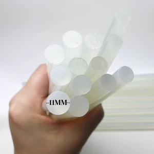 11MM Hot Melt Glue Stick for Glue Gun 27MM Long Transparent for Carton Bonding DIY Production of 20 Pieces/bag