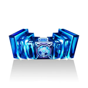 Customizable Shaped P2.5 Indoor Full-Color LED Display For Music Festivals Inside The DJ Booth With LED Lighting