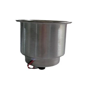 ISURE MARINE Stainless Steel LED Lighting Cup Holder for Yacht RV Versatile Convenient Marine Boat Accessory New Condition