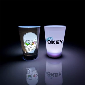 Reusable Plastic Led Light up Cups Fantastic Glow Cup Party Bar Night Club Festival Flashing Cup for Celebration