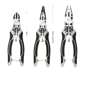 AIRAJ Multifunctional Pliers Tool Set, Pointed Nose Plier, Diagonal Plier, Wire Plier, Anti Slip Electrician Pliers Set