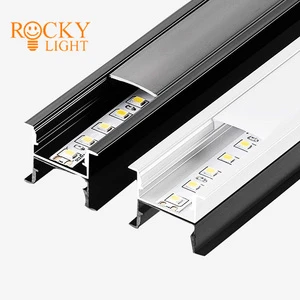 Line Light Housing Kit /Factory Direct Embedded Light Slot Led Hard Light Strip Aluminum groove Shell Jewelry Cabinet Aluminum