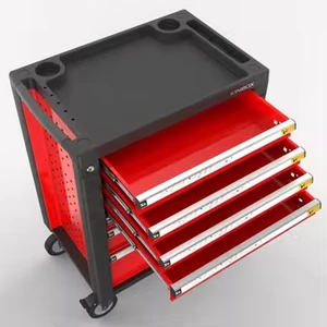 KINBOX Rolling Tool Box with Tool Set - Durable Drawer Trolley Cabinet for Industrial Use