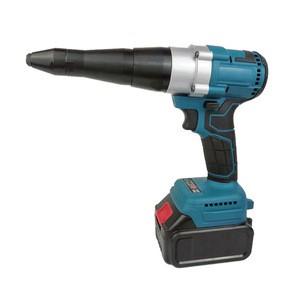Oem New Arrival Brushless Portable 21v Lithium Battery Charging Automatic Pulling Rivet Gun Cordless Nail Gun