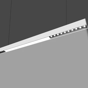 Office Linear Led Chandeliers Pendant Lights 45w 1060mm Linear Led Light Housing Suspended Light Surface Mounted
