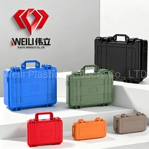 ABS Custom Foam Lining Portable Shockproof Instrument Equipment Protective Gun Carry Hard Case Plastic Tool Case With Custom