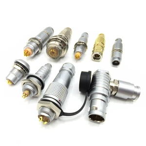 RealRun Circular Connectors Series 2/3/4/5/6/7/9 Core IP67 Waterproof Push Pull Self Locking 260C Heat Resistant 2.5m