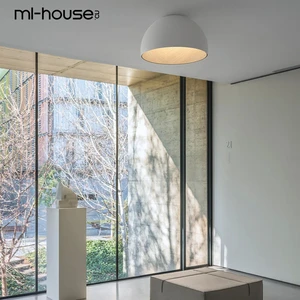 Nordic Simple Art Decoration Indoor Home Lighting Round Shape Acrylic Surface Mounted Led Ceiling Lamp