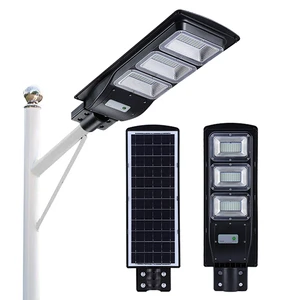 Solar Powered Outdoor LED Street Light with Motion Sensor 20W/40W/60W LED 120 Beam Angle 2-Year Warranty