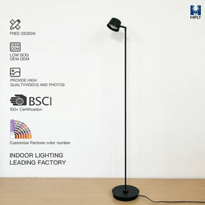 Minimalist Foldable Floor Lamp With 360° Rotating Head & 60° Adjustable Base Black White Space-Saving For Bedroom Office Study