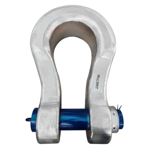 OEM Galvanized Alloy Steel 800Ton 1100Ton Bow Shackles With Nut High Strength Forged Lifting Hooks For Heavy Industry & Mining