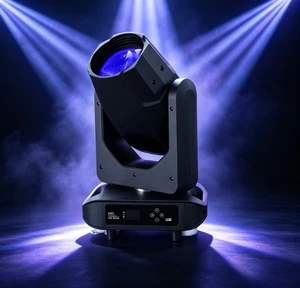 Moving Head Light LQE HID Beam Light 360W DJ Disco 3 Beam Angle DMX512 Sound-Activated Stage Lighting