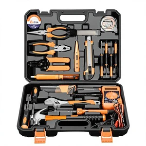 30 Piece Electrician Tool Kit Digital Multimeter Pliers Screwdriver Soldering Iron Set Hard Case Professional Electrical Repair