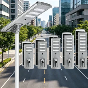Outdoor Solar Street Light High Quality, Ip65 Waterproof Cities Solar Street Lights, for Parking Lot Yard and Lighting