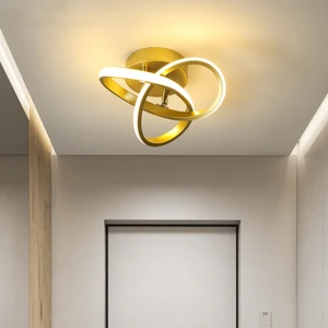 Modern LED Pendant Lamp with Acrylic Cover and Aluminum Base for Indoor Lighting for Bedroom Aisle Corridor Hallway Decor