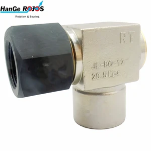 Customizable 90° Stainless Steel Hydraulic Rotary Joint Fitting Industrial Piping Systems Swivels QPQ Treatment