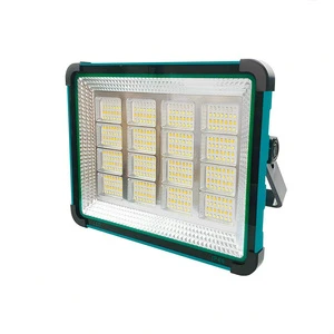 Portable Solar LED Floodlight White Light Emergency Camping Night Light IP66 Garden Outdoor Floodlight for Market Stall Use