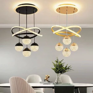 High Hanging Ceiling Acrylic Chandelier Room Luxury Decorative Lighting Pendant Lights
