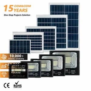 IP65 Waterproof LED Flood Light with Solar Panel 10W 25W 40W 60W 100W 200W 300W 400W 500W 600W Solar Floodlights