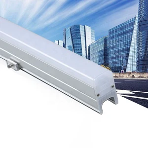 12W Outdoor Aluminum Exterior Linear Wall Washers Lights Square LED Contour DMX512 Architectural Facade Lighting IP66 Landscape