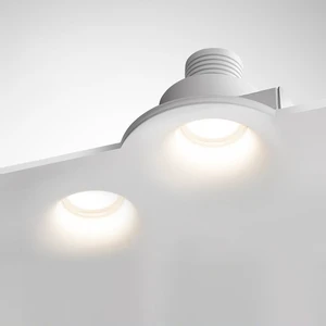 Modern glare recessed led down light for hotel commercial Corridor Intelligent Embedded Slim Ceiling Plaster lampshade frames