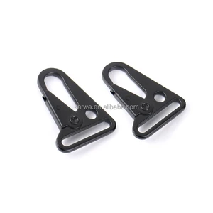 High Quality 32mm Black Olecranon Metal Hook Buckle Clasp Alloy Carabiner Clip