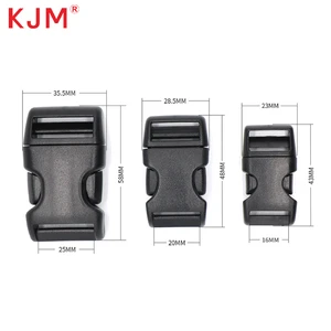 Manufacturer Free Sample Custom 15mm Quick-release Plastic Bent Buckle Helmet Clip