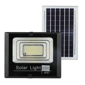 Solar Floodlight Outdoor Super Courtyard LED Street Light High Power Remote Control for Rural Use