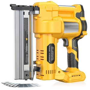 Professional Industrial DIY Cordless Brad Nail Gun for 20V Battery (without Battery) Brushless Motor Metal Construction