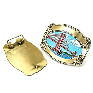 Customized Soft Enamel Metal Belt Buckle, Retro Carved Western Style Belt Buckle, Souvenir Decoration Belt Accessories Gift