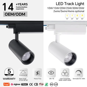 Multi Power 10W 15W 20W 25W 30W 35W Ra90 Triac Dimmable Track Light Factory Custom Goods CE SAA RoHS Led Track Light