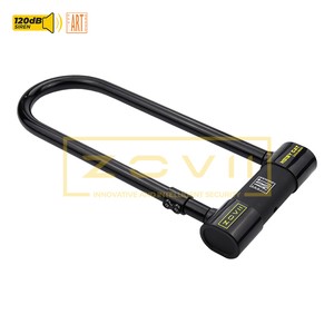 Hot Sale ZOVII High Security ART3 Bike/Motorcycle Hardened Steel U-Lock 14mm Shackle Anti-Theft Alarm CR2 Lithium Battery For