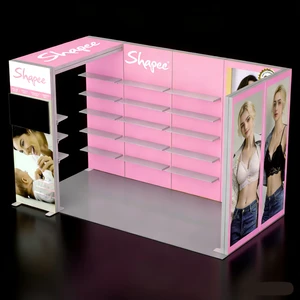 Custom Fashion Quick Build Tradeshow Cute Booth Exhibition Booth Trade Show Display Stand Exhibit Modular Seg Light Box Portable