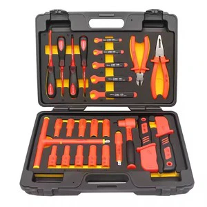 15~35 Pcs Insulated Insulator Tools Set Electrical Tools New Energy Electric Vehicle Repair 1000v Insulated Tools