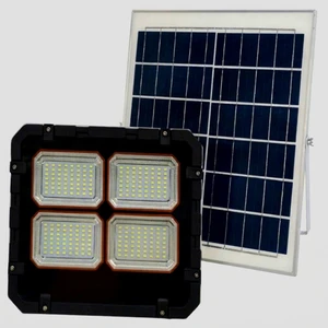 Solar Flood Light LED 200W 5000K IP65 Outdoor Garden Lighting Surface Mounted Aluminum Body