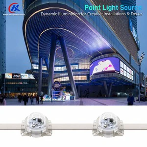 Programmable Full-Color Pixel Light Source DMX512 Control LED Point Light Source for Building Contour and River Decoration