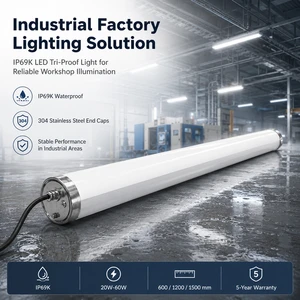 IP69K LED Tri-Proof Light for Industrial Factory Workshop Lighting Solution
