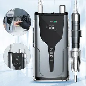 Factory Hot Sale 45W Strong Power Electric Brushless Nail Drill Machine 35000 Rpm Professional Rechargeable Nail Drill