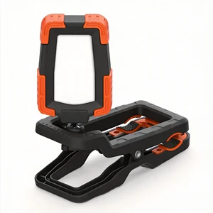 Portable LED Clip Light Firm Grip Base 360 Horizontal Swivel Flexible Lighting Easy Transport