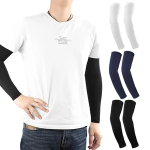 Summer Ice-Silk Sleeve Covers (Nylon/Cashmere) for Outdoor Travel Cycling Sports-Sun-Blocking Cool Protective Unisex Arm Sleeves