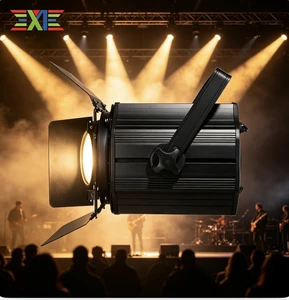 200W LED Zoom Contour Spotlight, Combining Cool White and Warm White Light, Professional Theatre Stage Lighting