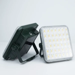New Arrival Camping 120W LED Floodlight ABS IP65 Outdoor Solar Panel Charging Flashlight Illumination for Garden Hiking