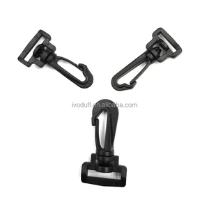 Factory Black Plastic Lobster Clasps Black Snap Hook Buckle Trigger Clip
